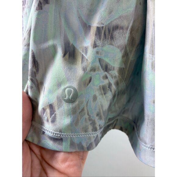Lululemon Pace Rival Mid Rise Skirt in Plisse Bloom Multi Mauve Gray Size 4 - Picture 4 of 7